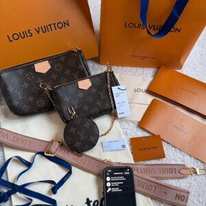 Louis Vuitton Multi Pochette Accessoires Trendy Luxury Crossbody